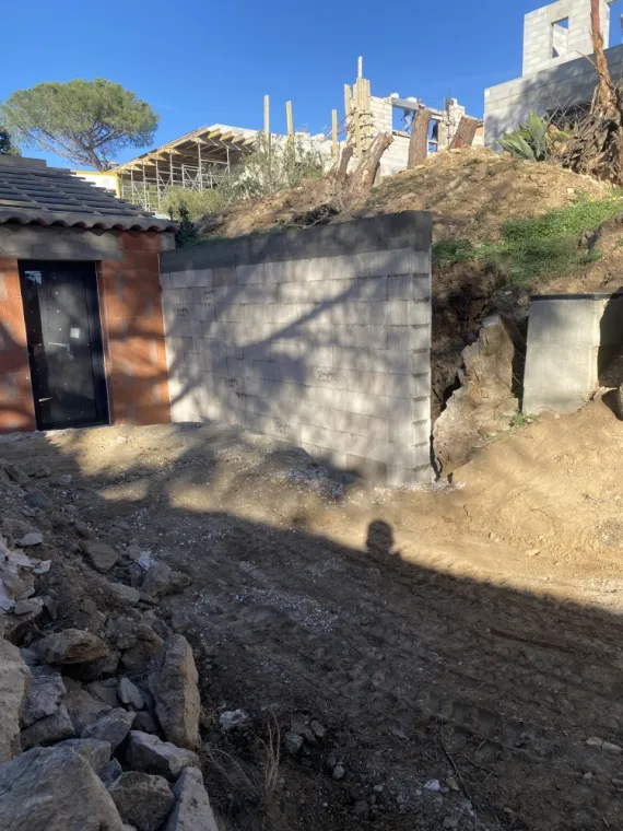 Mur de Soutènement , Bormes-les-Mimosas, PL Construction